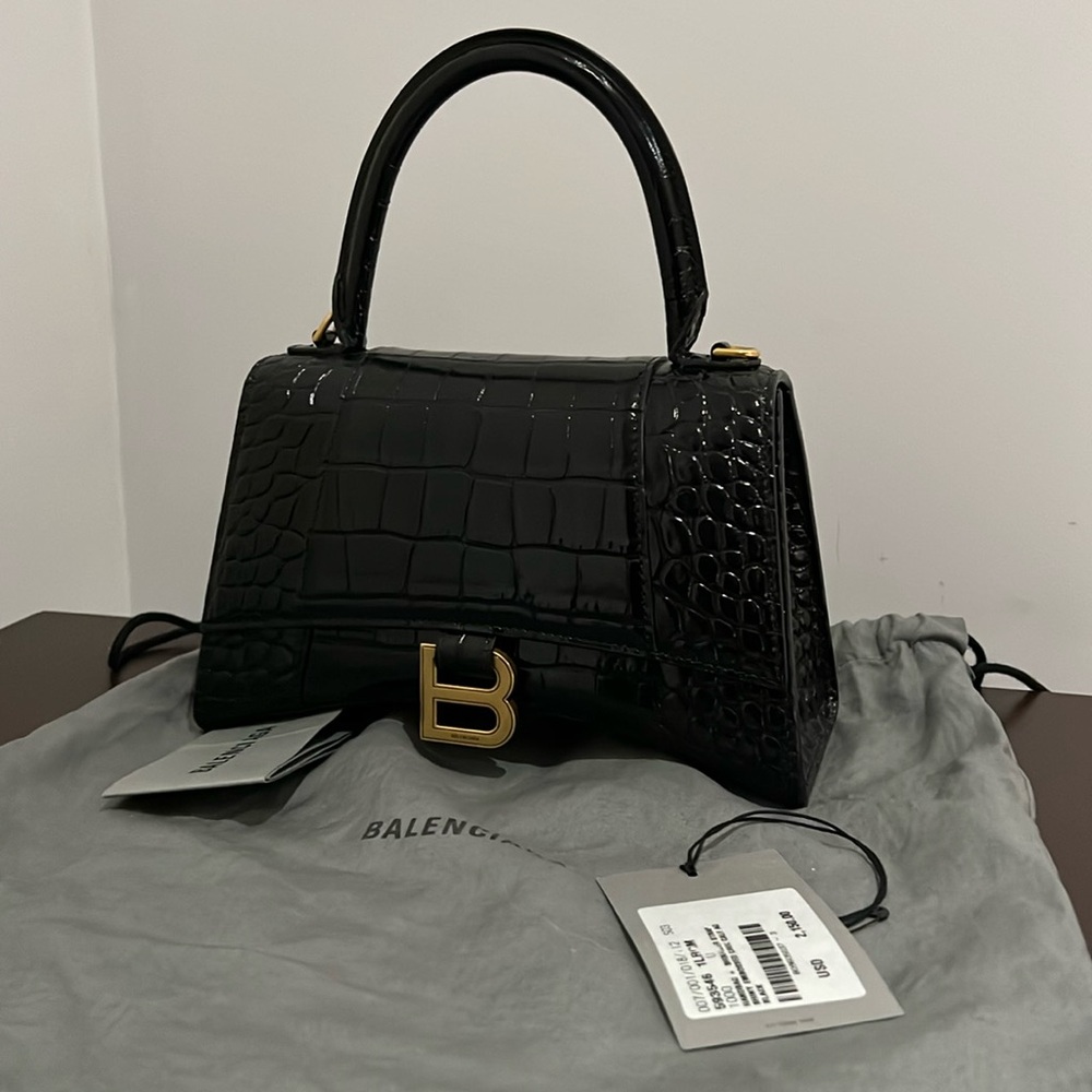 Balenciaga Hourglass Croc Bag